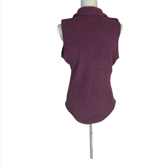 Old Navy Purple Fleece Vest Size S - Picture 2 of 3